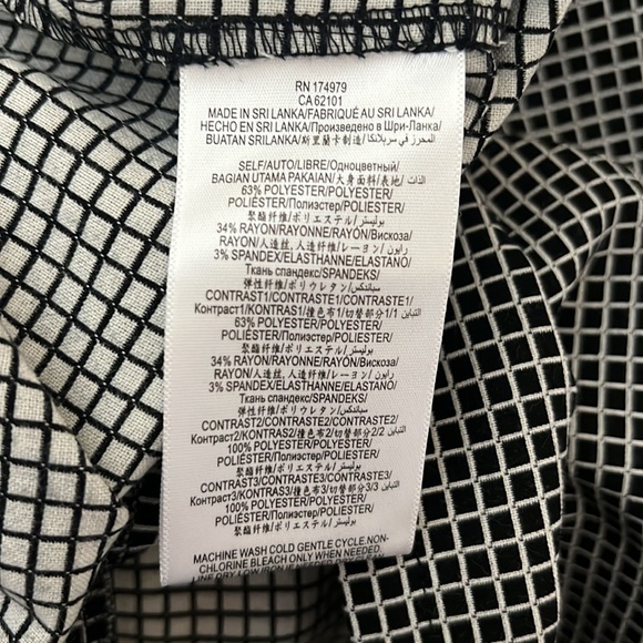 BCBGENERATION Black & White Checkered
Sheath Dress with Sheer V Neck Size XS - Picture 4 of 12